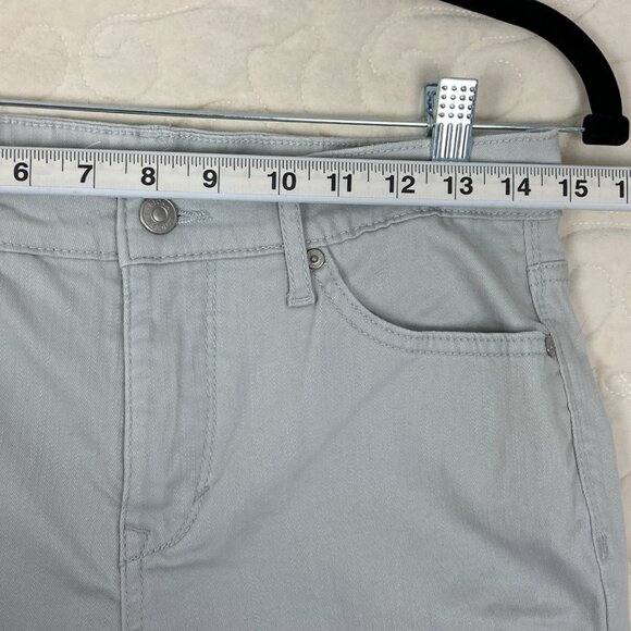 Gloria Vanderbilt Capris 2 LOT Teal Blue and Taupe Size 6 - Picture 9 of 12